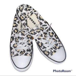 Leopard Print Converse Slip Ons